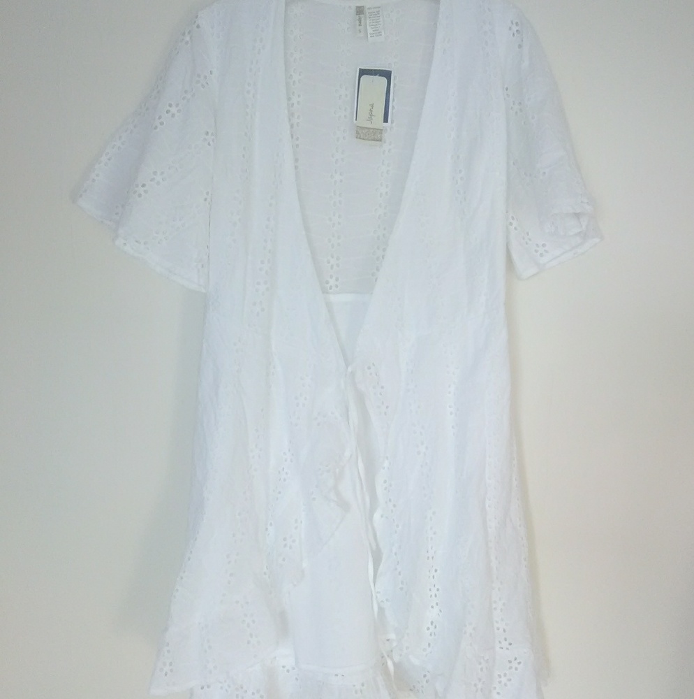 NWT White Sun Dress Cover